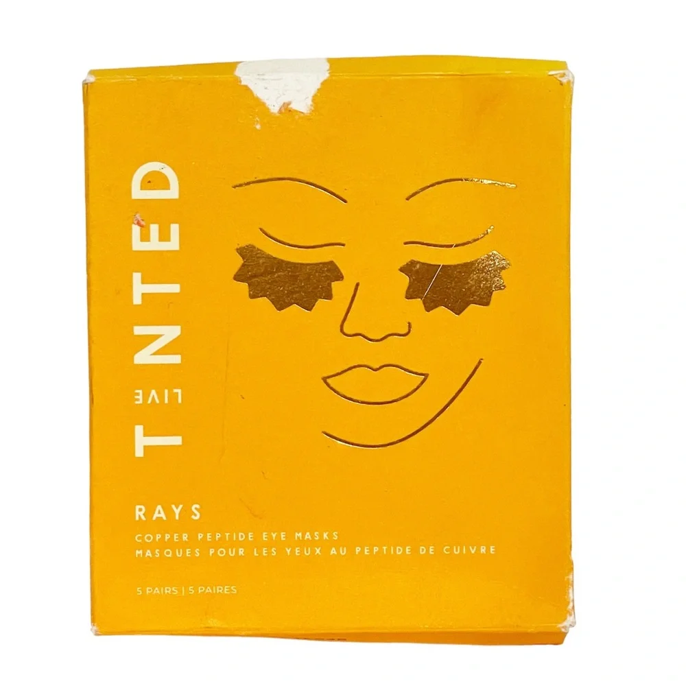 Live Tinted Copper Rays Copper Eye‎ Mask Peptide NEW 5 Pack Face Beauty NEW